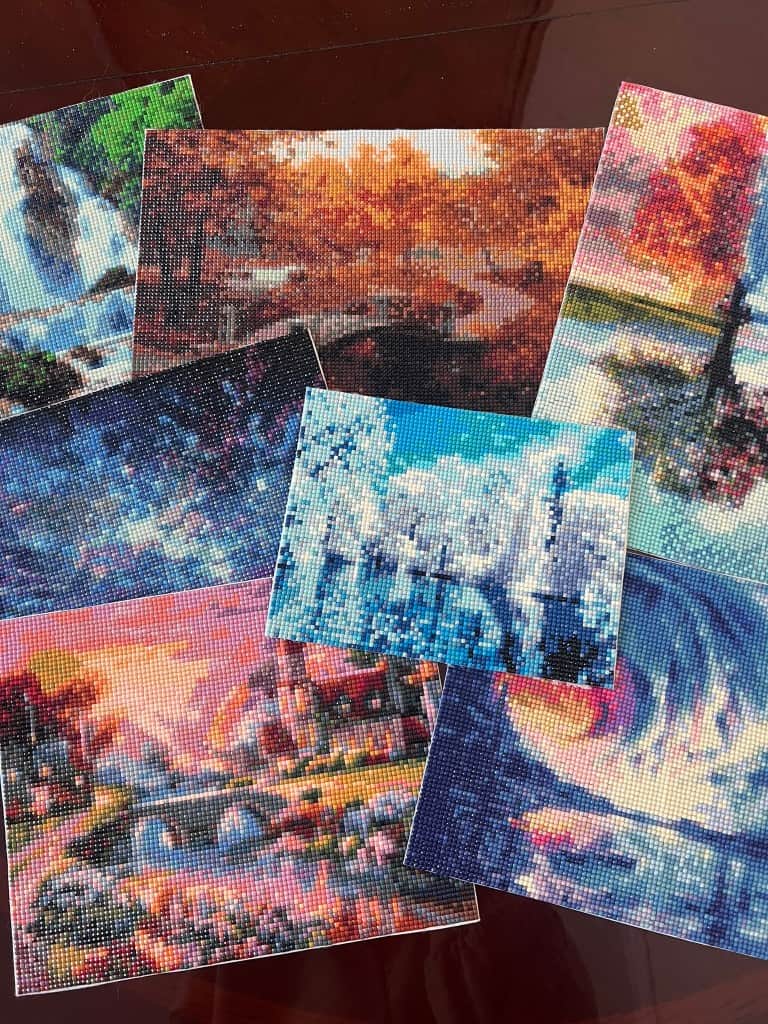 Dimanta mozaīku gleznas - Ainavas un daba