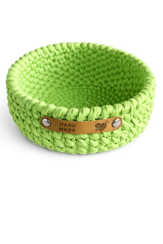 Tamborēti interjera grozi TEXTURA zaļais ābols