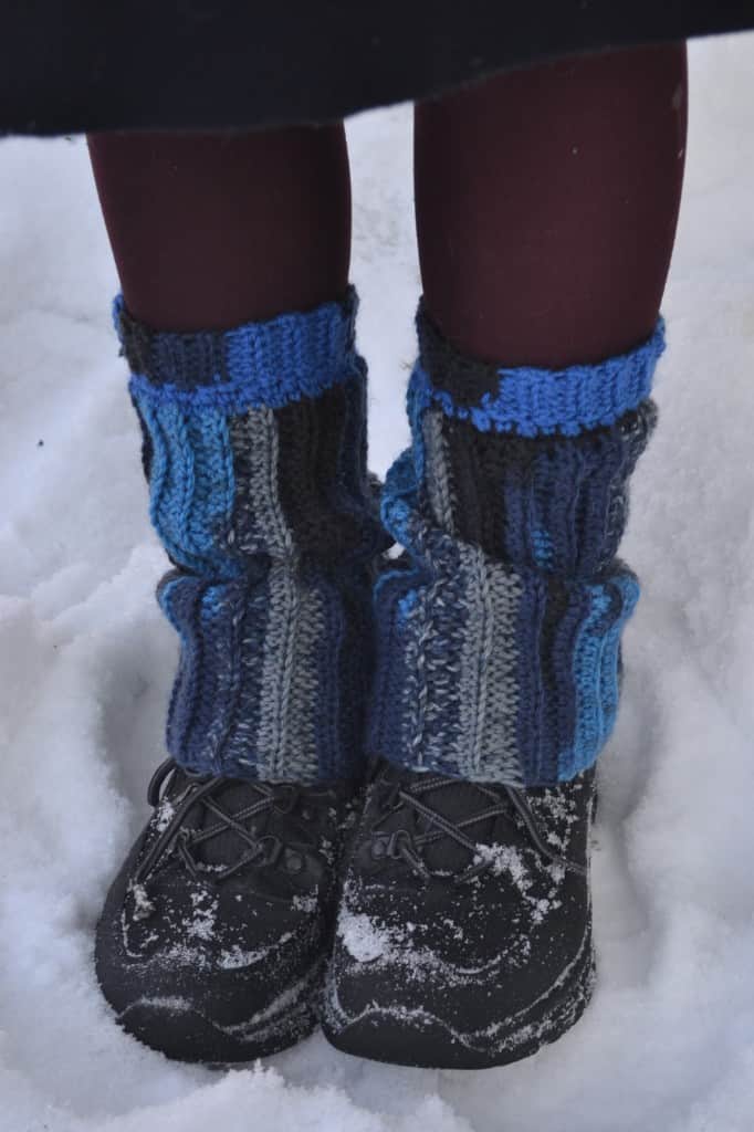 tamborētas zilas getras/potīšu sildītāji