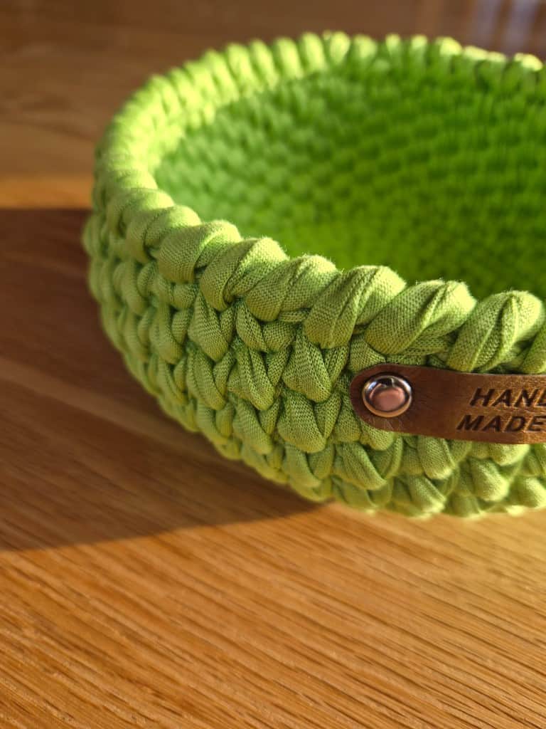 Tamborēti interjera grozi TEXTURA zaļais ābols