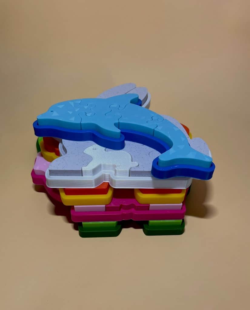 Lielo gabalu puzles bērniem - dzīvnieki