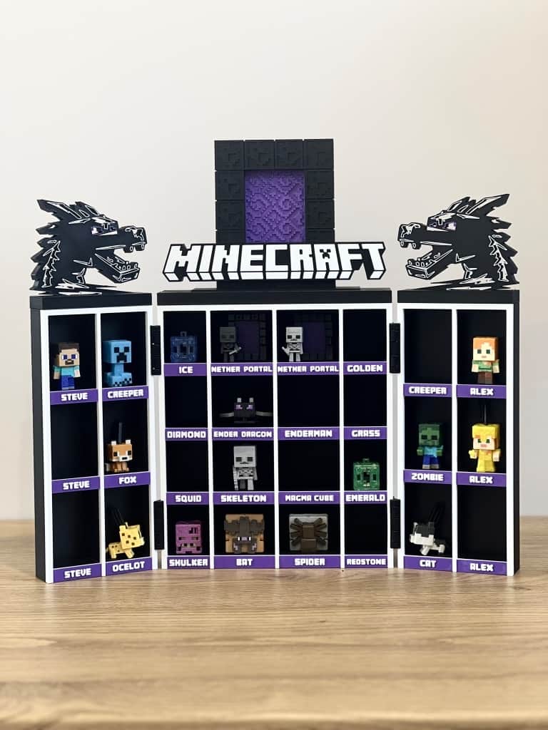 Minecraft vitrīna / Kinder Joy / Funko Pop