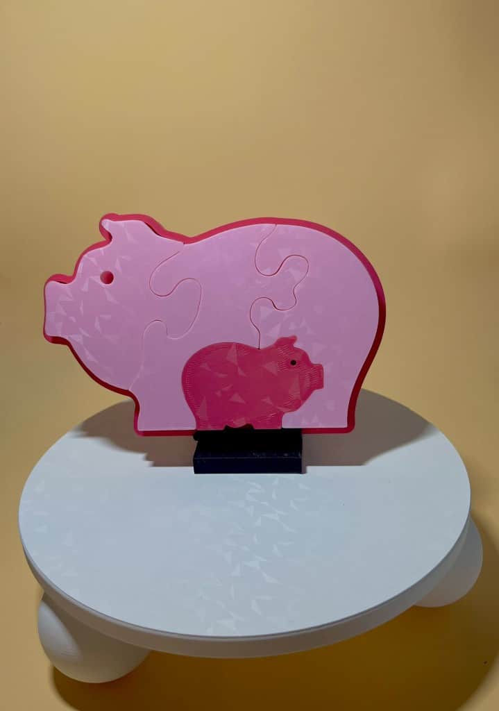 Lielo gabalu puzles bērniem - dzīvnieki