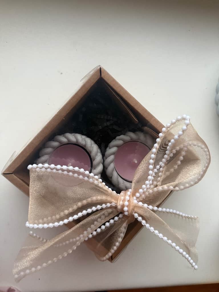 Tējas sveču trauku komplekts