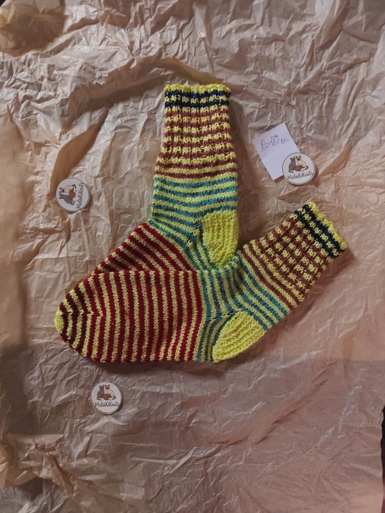 KiKnits zeķes Klasikās strīpas 32-33 izmērs