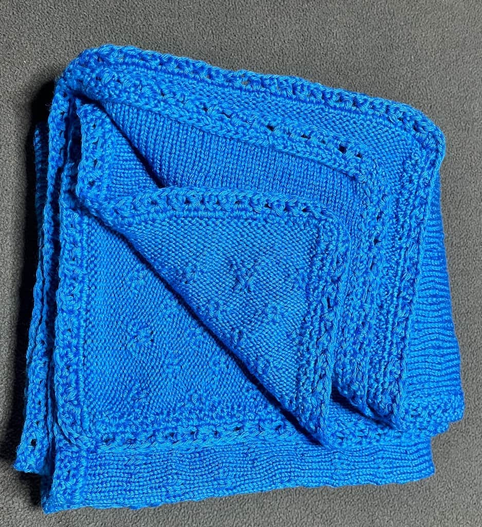 Adīts bērnu pleds 100% Merino Extra Fine — silts, viegls, ļoti mīksts