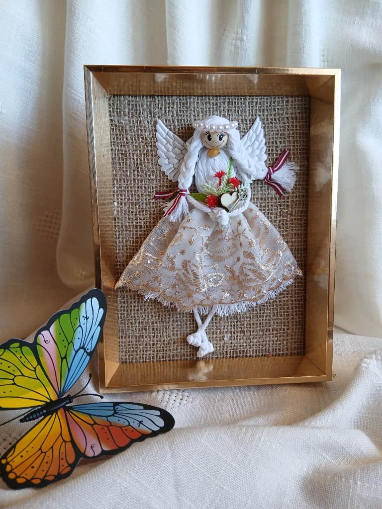 Eņģelītis zelta rāmītī, dāvana