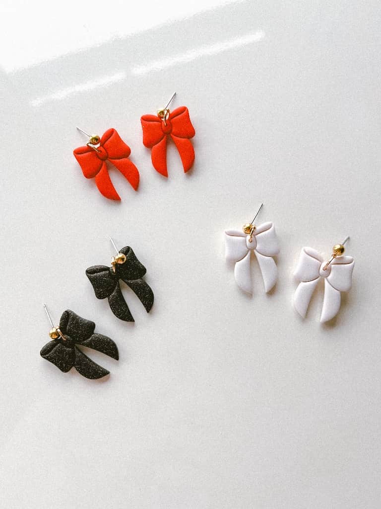 3 krāsu bantīš-auskari