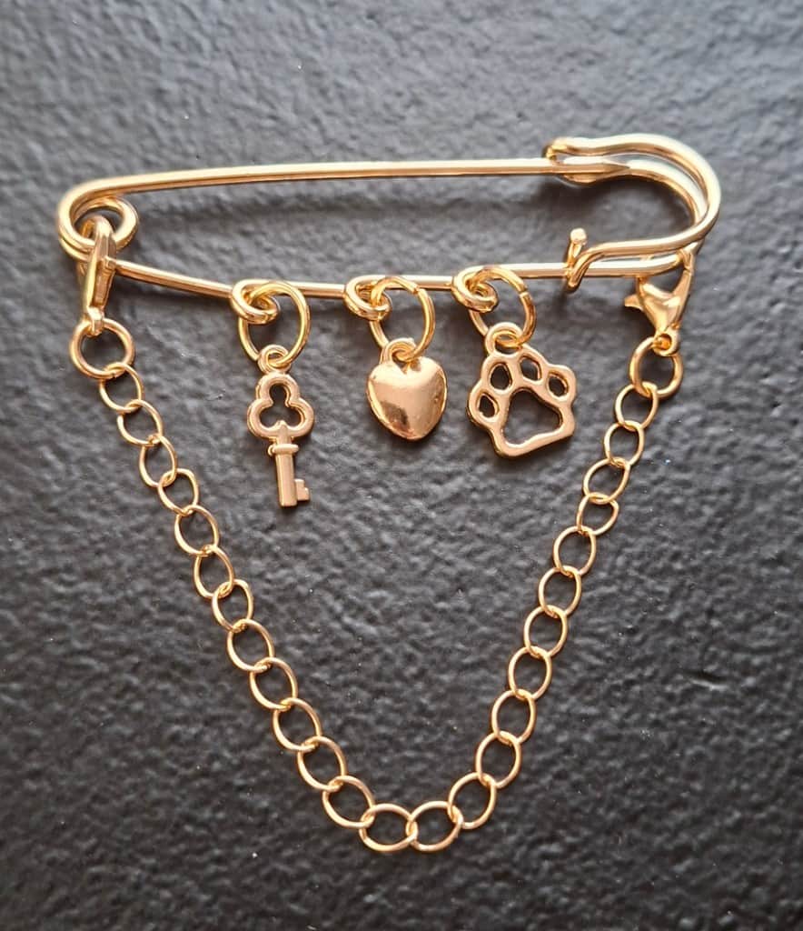 Modīgas piespraudes, kas piešķirs jūsu tērpam īpašu raksturu.