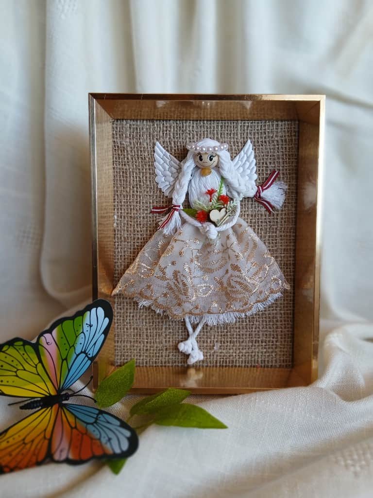 Eņģelītis zelta rāmītī, dāvana