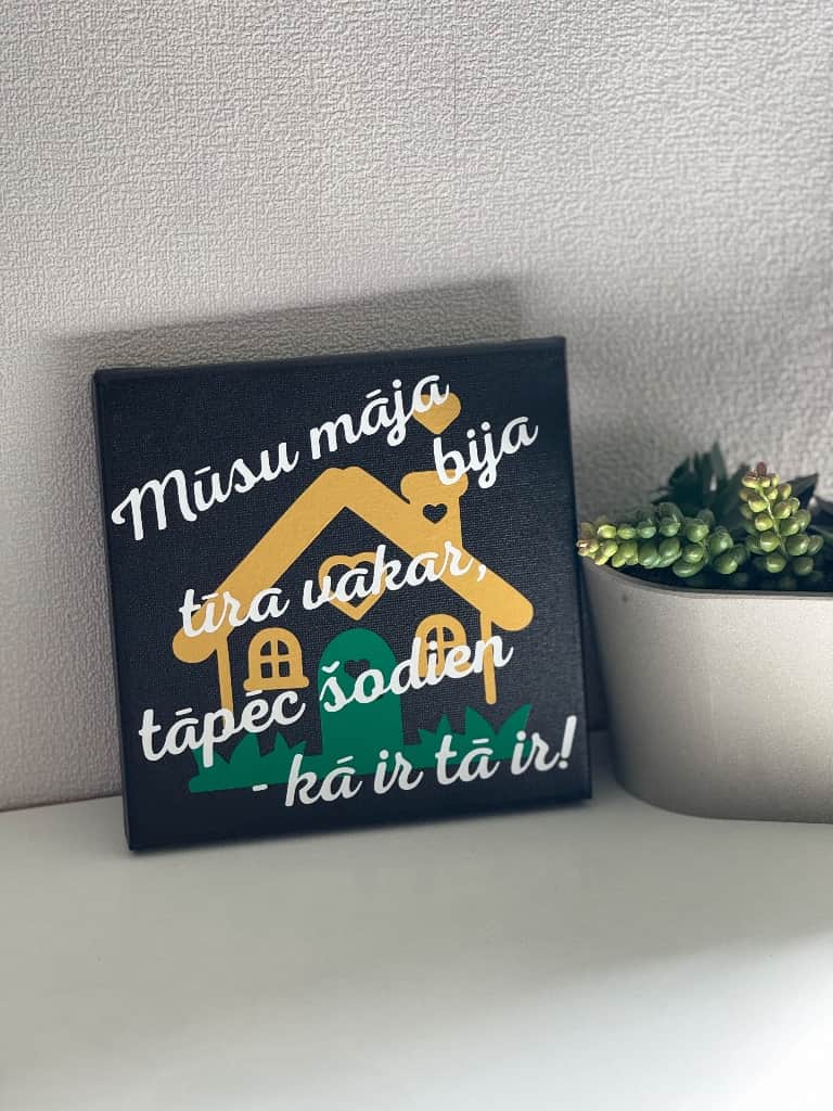 MELNA KANVA | KĀ IR TĀ IR 15X15CM