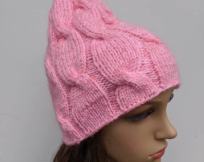 Adīta sieviešu cepure/Aksesuārs sievietēm 