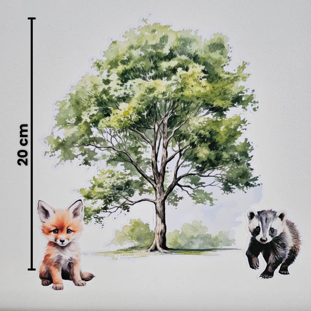 Līmpapīra uzlīmes "Meža dzīvnieki"