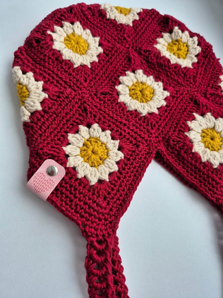 Tamborēta Daisy somiņa