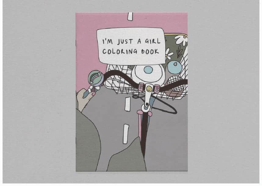 Esmu tikai meitene krāsojamā grāmata | Fiziskā krāsojamā grāmata | Aktivitāšu grāmata