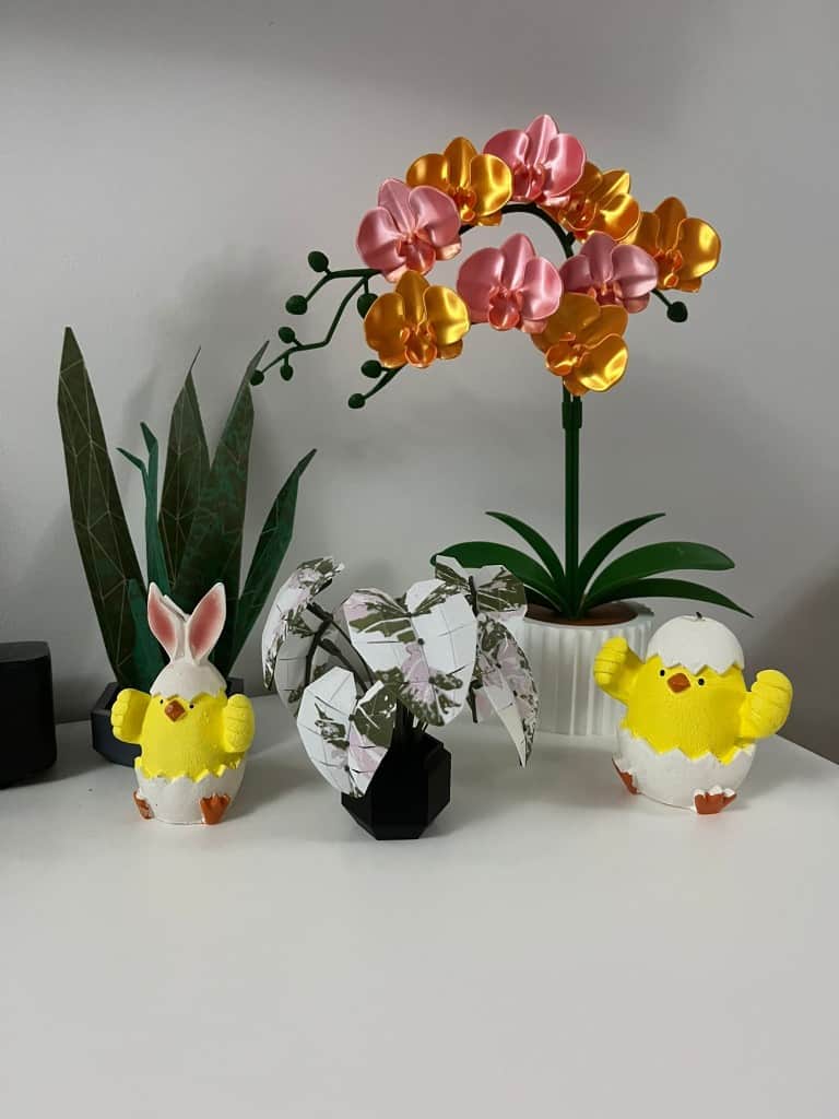 Mākslīgais interjera dekors ORHIDEJA