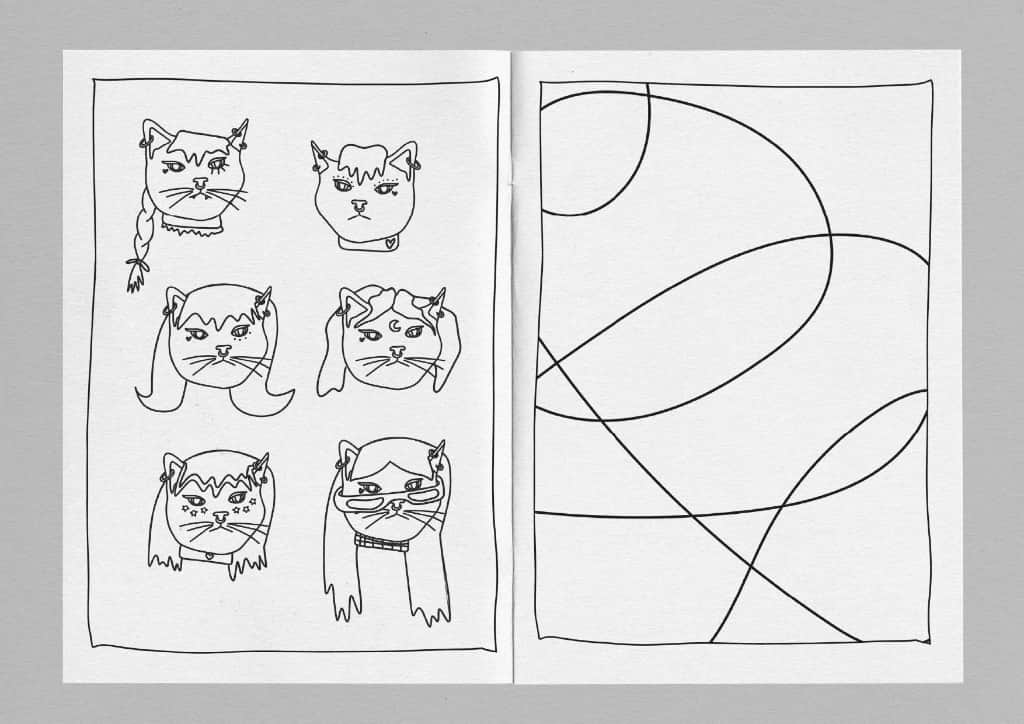 KOOL KATS krāsojamā grāmata | Fiziska krāsojamā grāmata |  Krāsojamā grāmata bērniem un pieaugušajiem