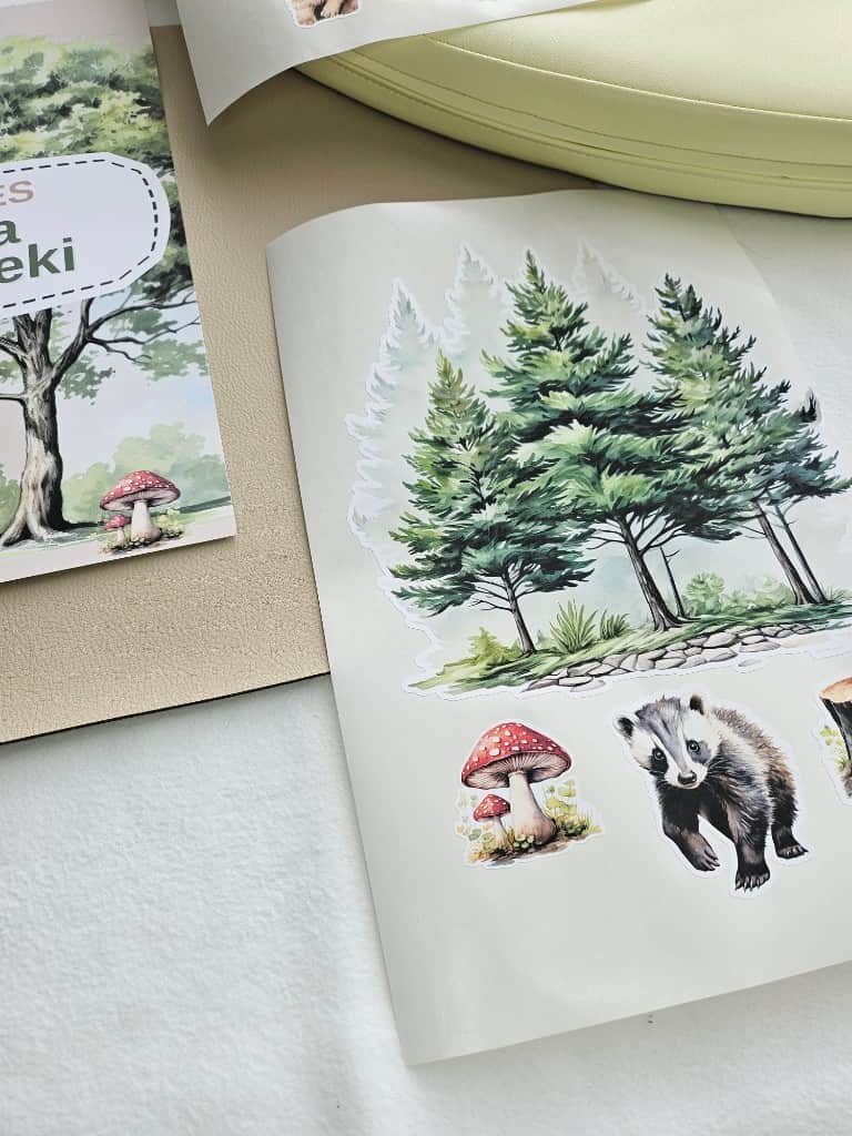 Līmpapīra uzlīmes "Meža dzīvnieki"