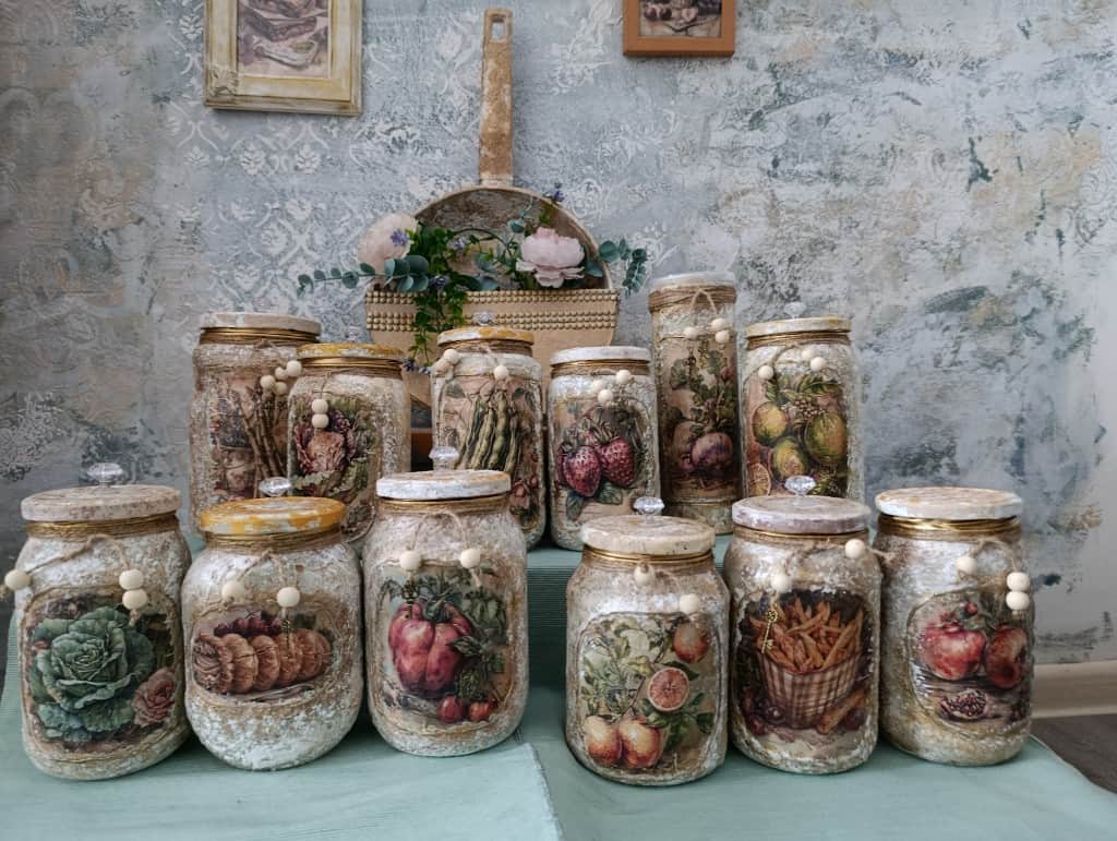 Stikla burciņas uzglabāšanai