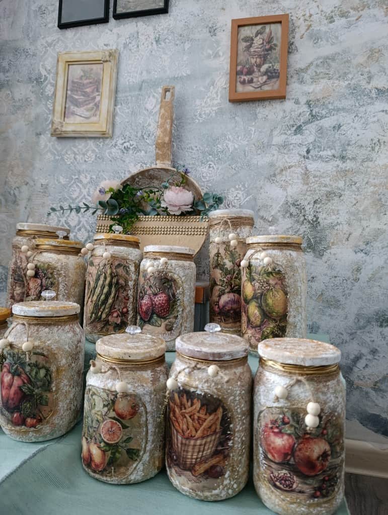 Stikla burciņas uzglabāšanai