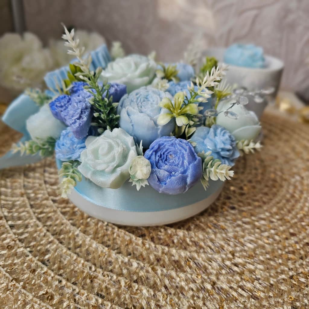 Aromātiskā sojas vaska ziedu kompozīcija 