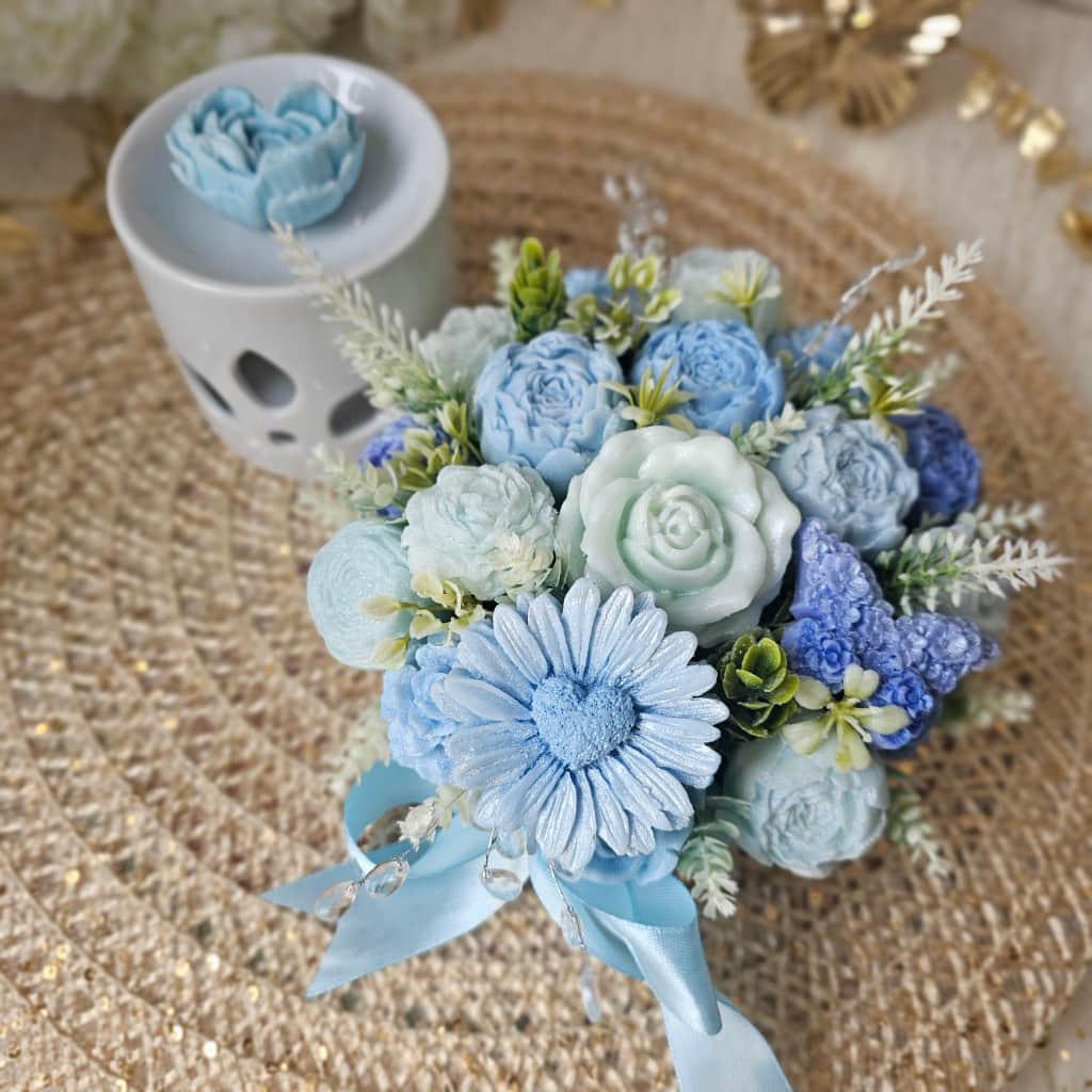 Aromātiskā sojas vaska ziedu kompozīcija 