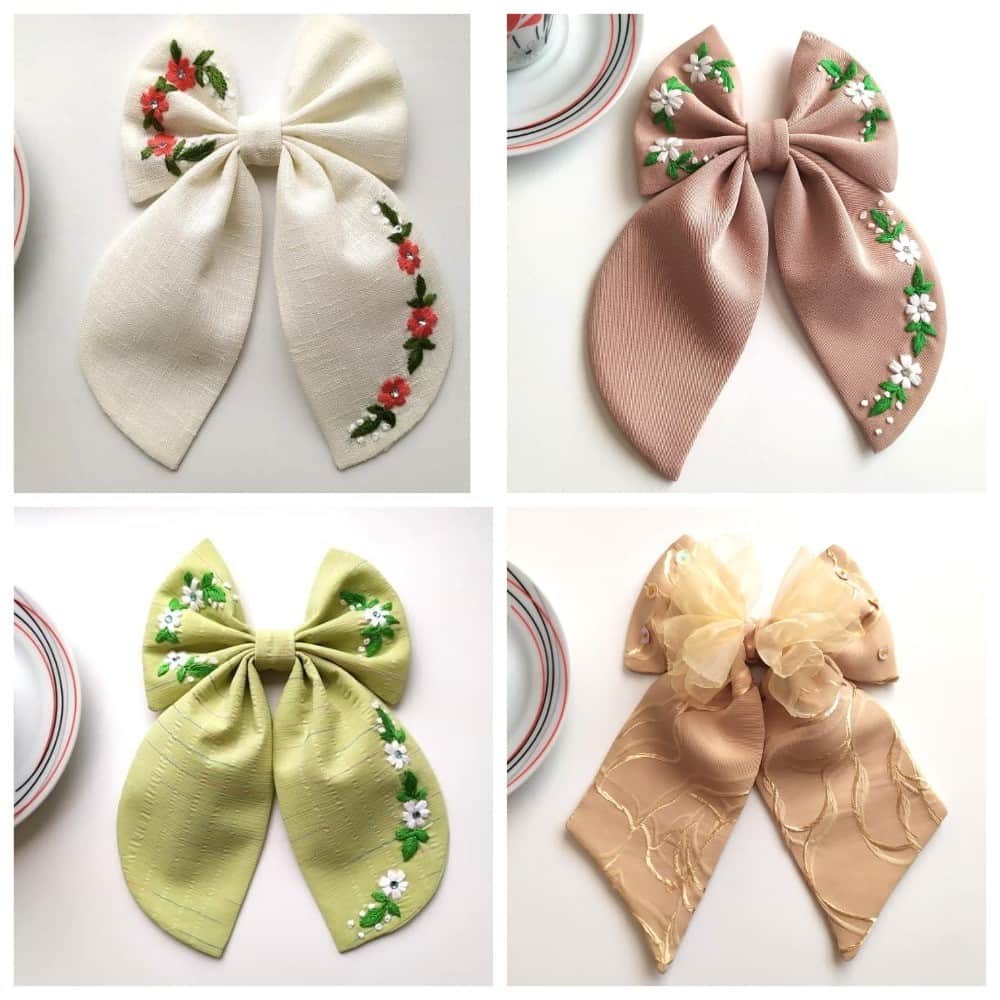 Matu aksesuārs/Matu sprādze/Matu klips/Bante ar izšuvumu