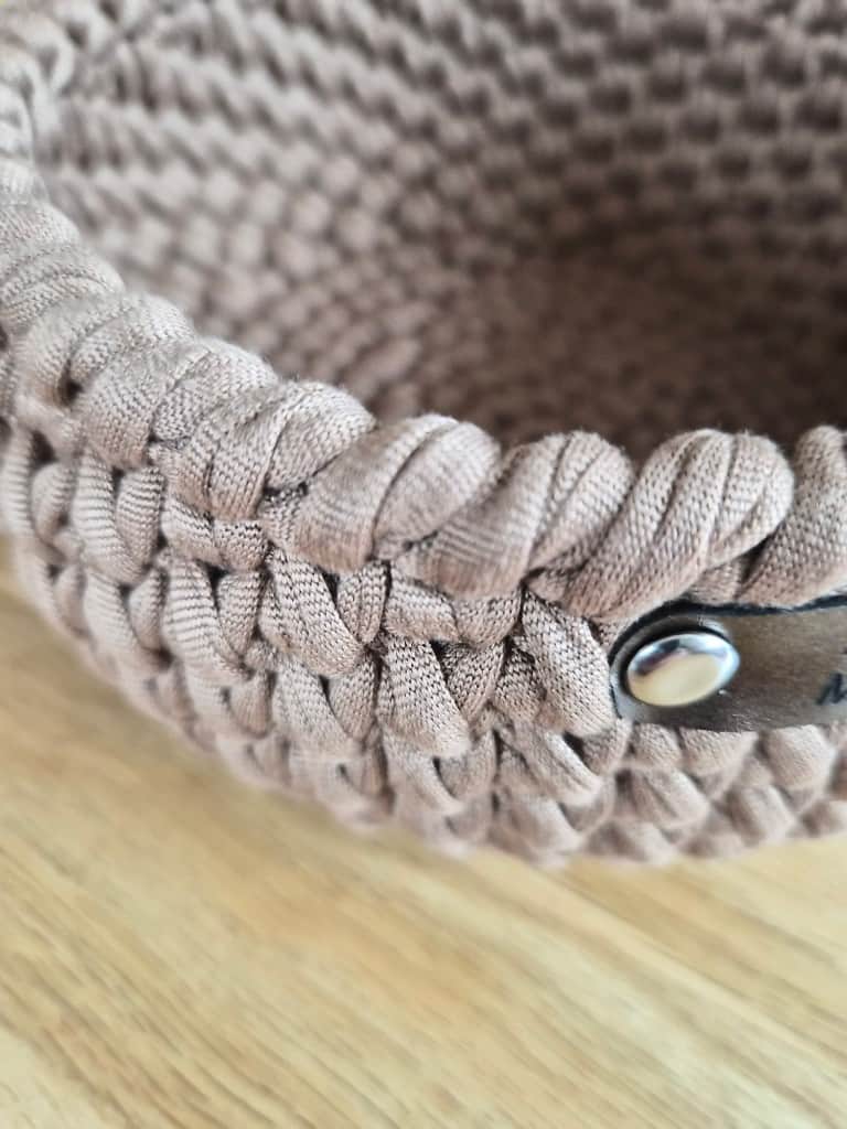 Tamborēti interjera grozi TEXTURA šokolāde