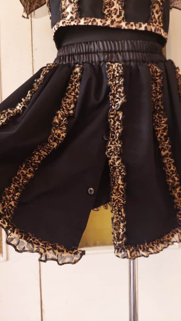 Korseštipa augšiņa + svārki / upcycle