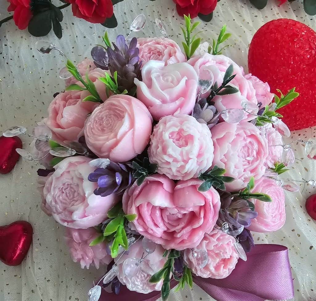 Aromātiskā vaska ziedu kompozīcija 