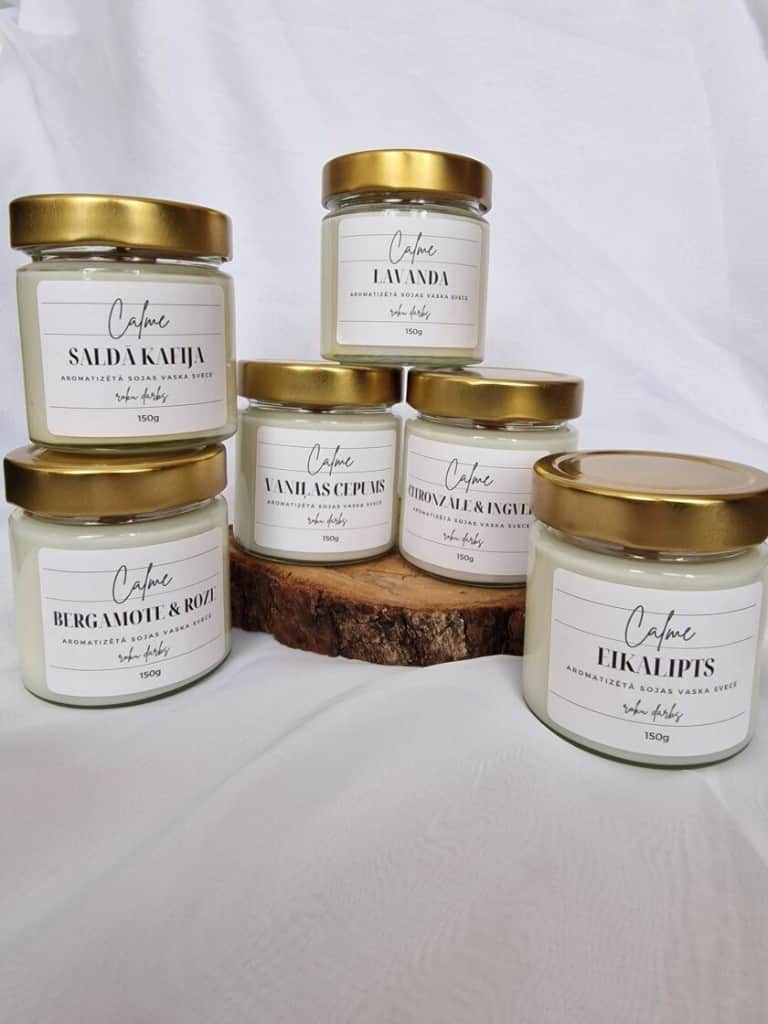 Aromātiskās burciņsveces 