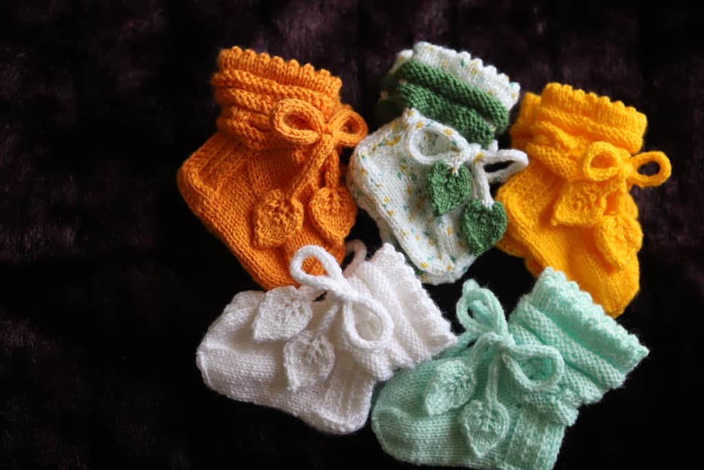 Adītas zeķes un zeķītes