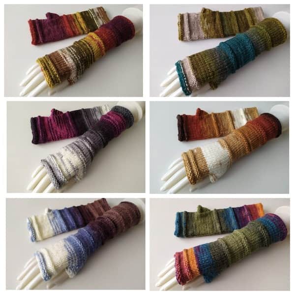 Adīti Bezpirkstu cimdi/Roku sildītāji/ Aksesuārs sievietēm 