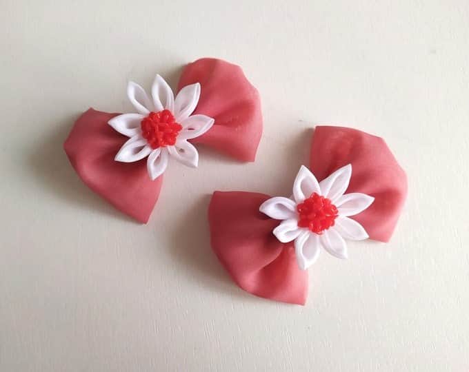 4 krāsas/Komplekts -2gb./Matu sprādzes/Matu klips/Bante/Aksesuārs 