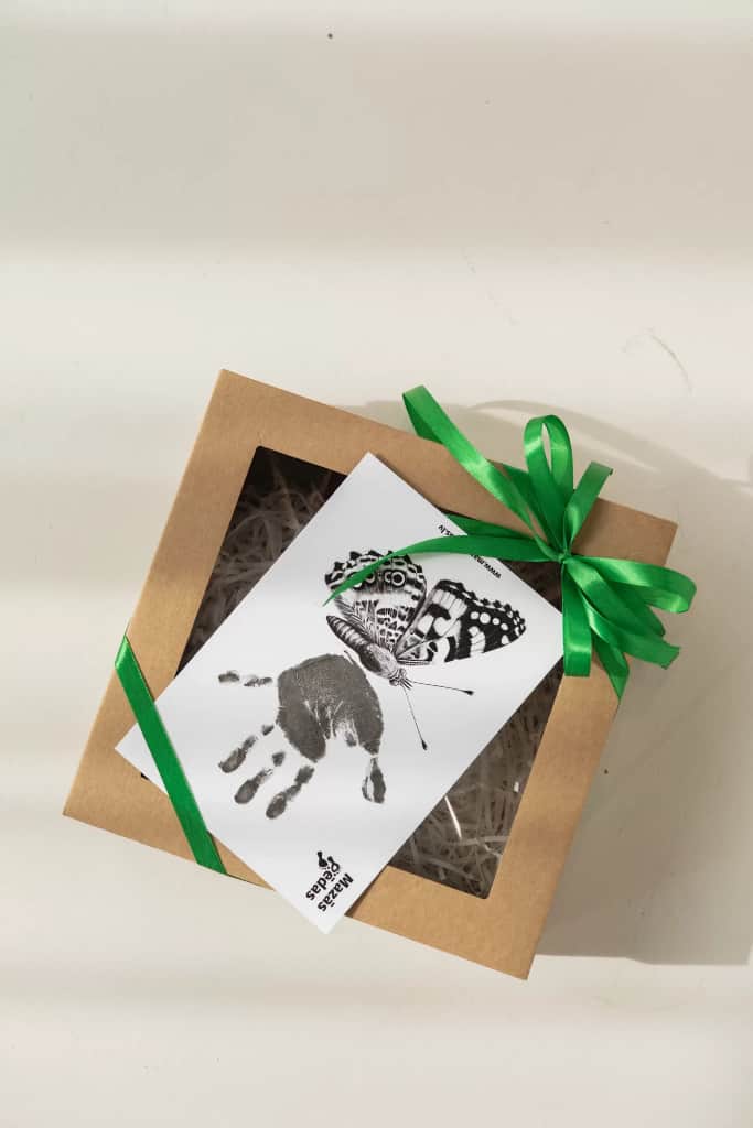 Bērna roku nospiedumu kartītes + nospieduma spilventiņš