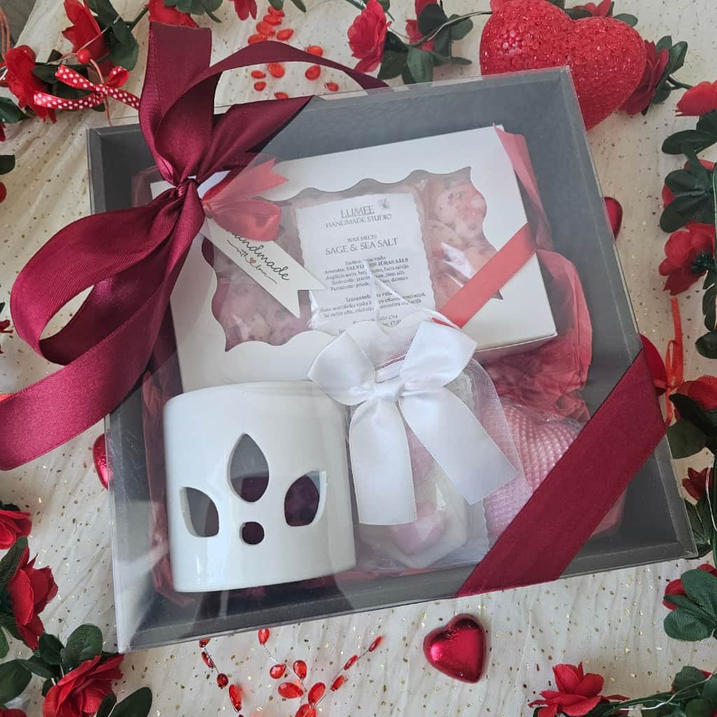 Aromātiskā vaska dāvanu komplekts Valentīndienai