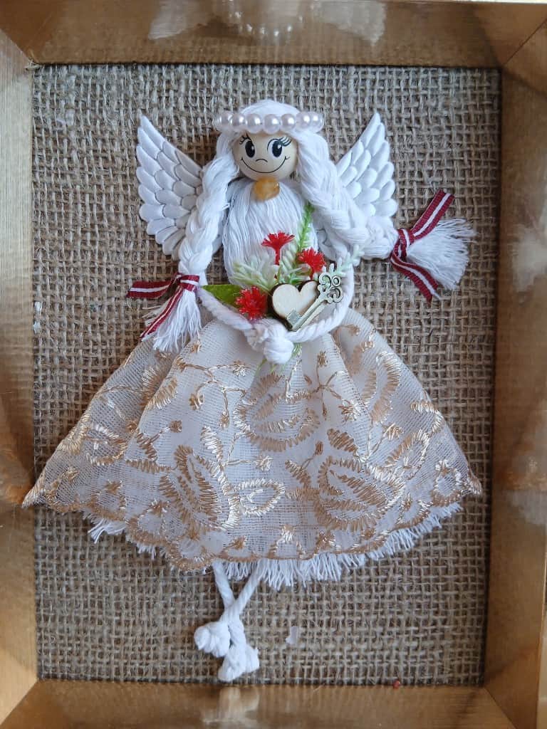 Eņģelītis zelta rāmītī, dāvana