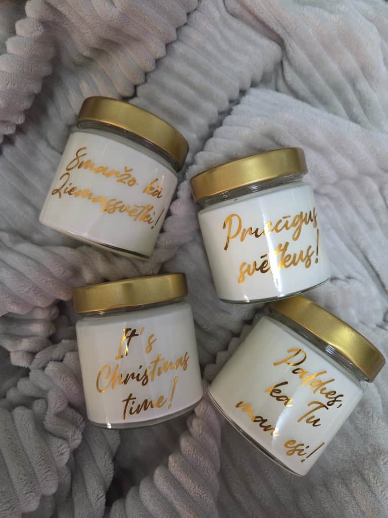 Personalizētās aromātiskās burciņsveces