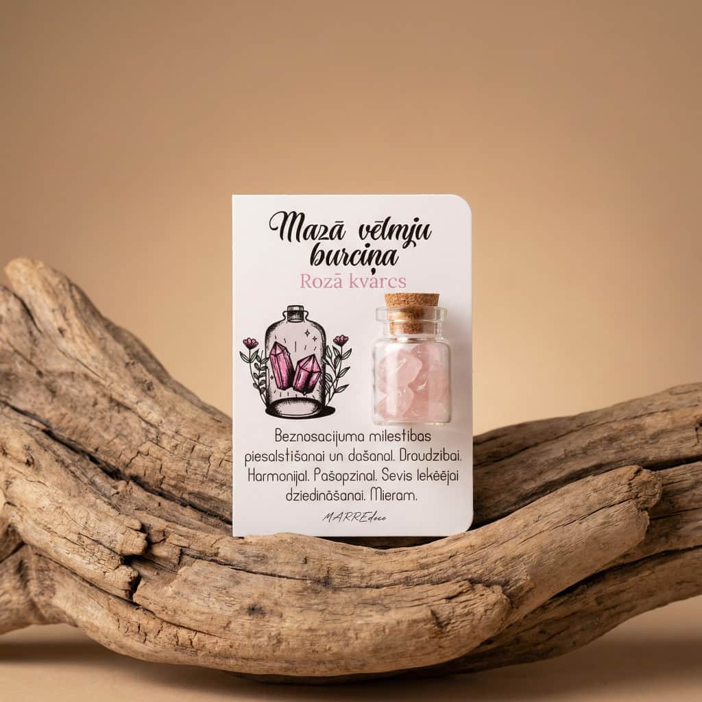 Vēlmju burciņa - ROZĀ KVARCS