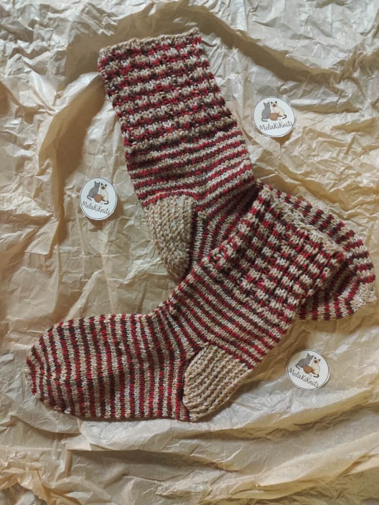 KiKnits zeķes Klasikās strīpas 26-27 izmērs