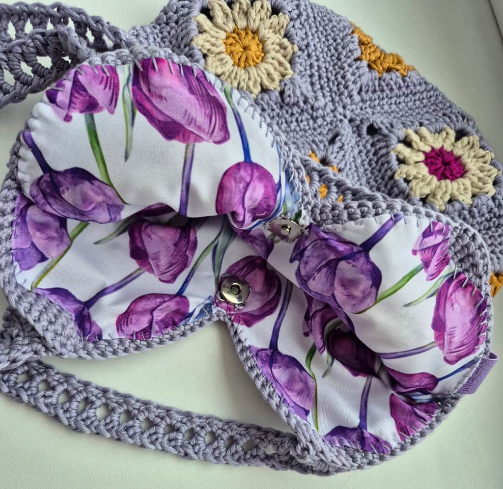 Tamborēta Daisy somiņa 