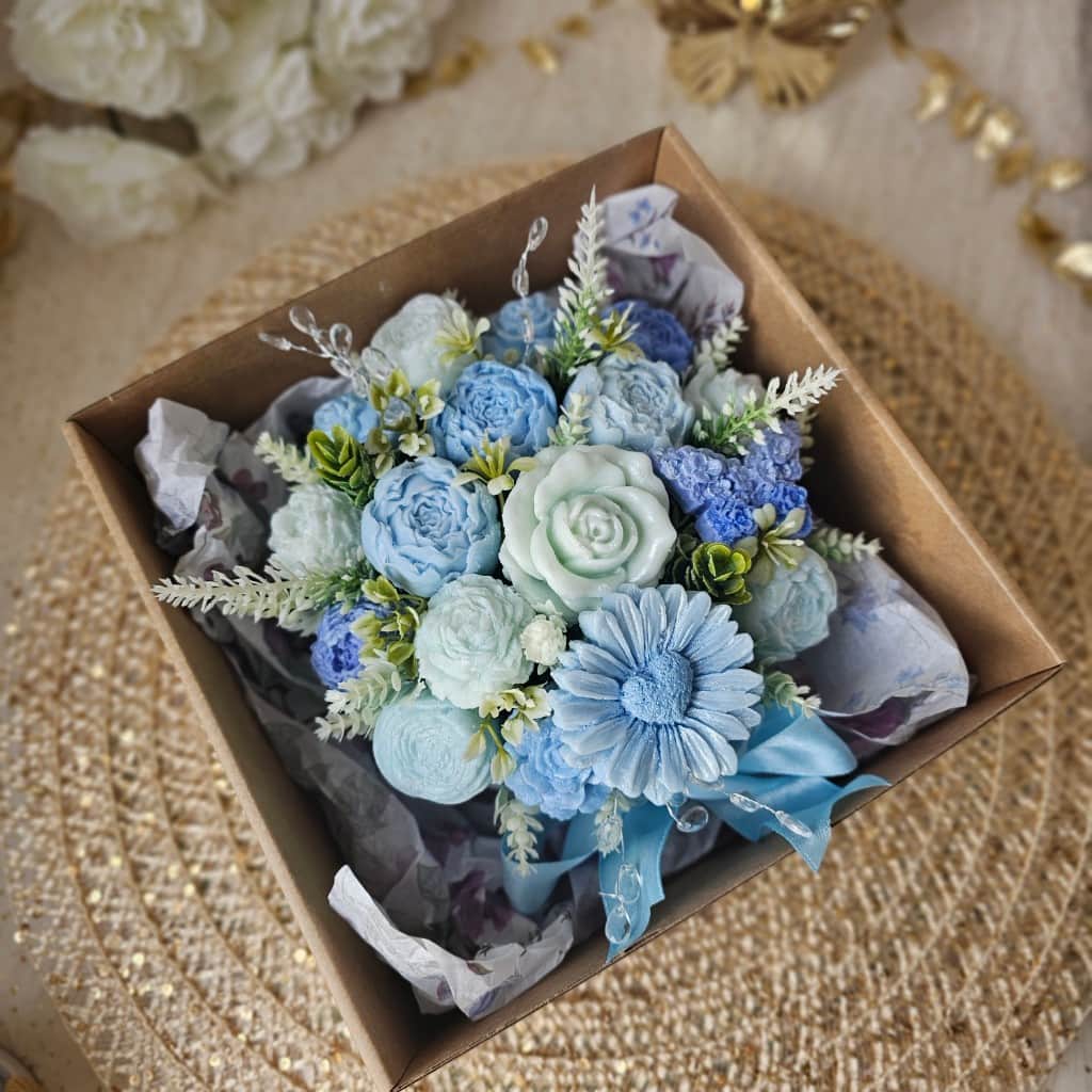 Aromātiskā sojas vaska ziedu kompozīcija 