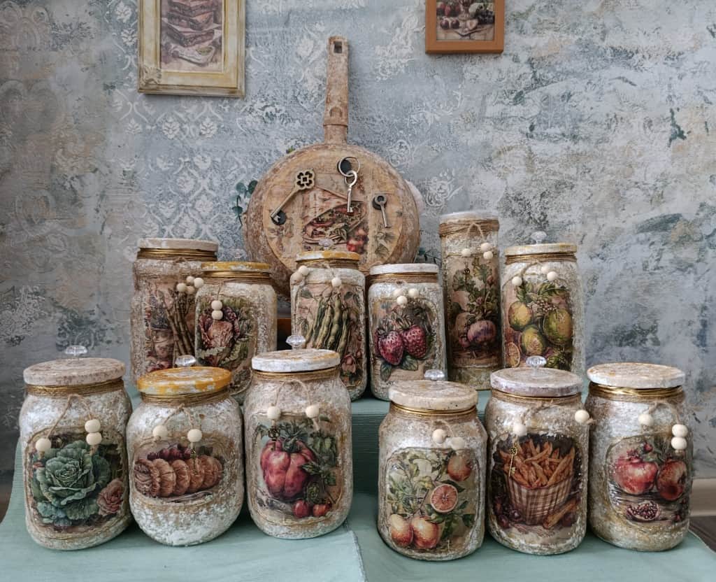 Stikla burciņas uzglabāšanai