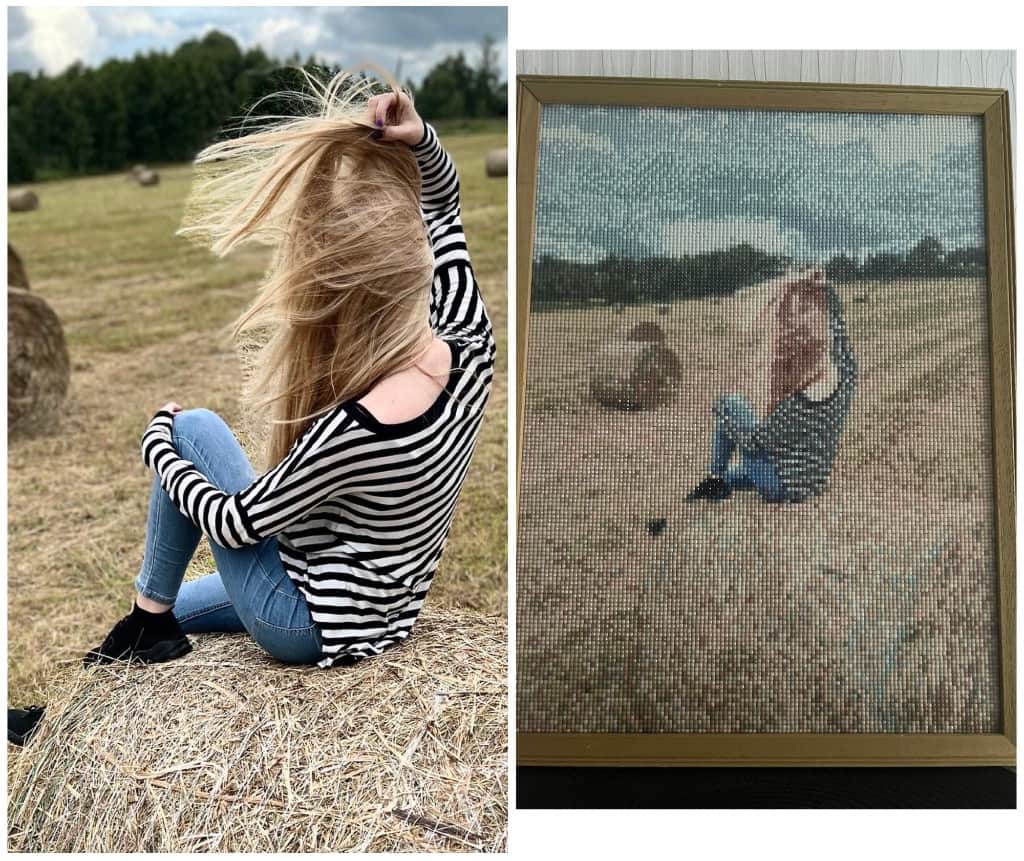 Dimanta mozaīku glezna pēc jūsu bildes