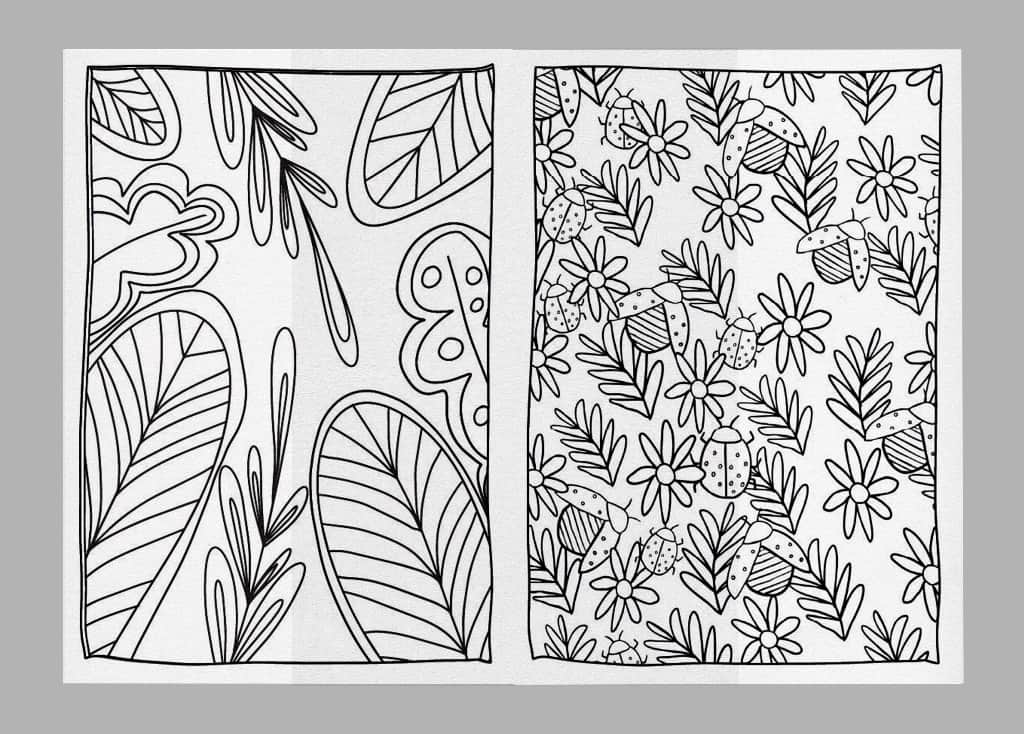 Margrietiņu un bizbizmārīšu krāsojamā grāmata | Krāsojamā grāmata | Bērniem un pieaugušajiem