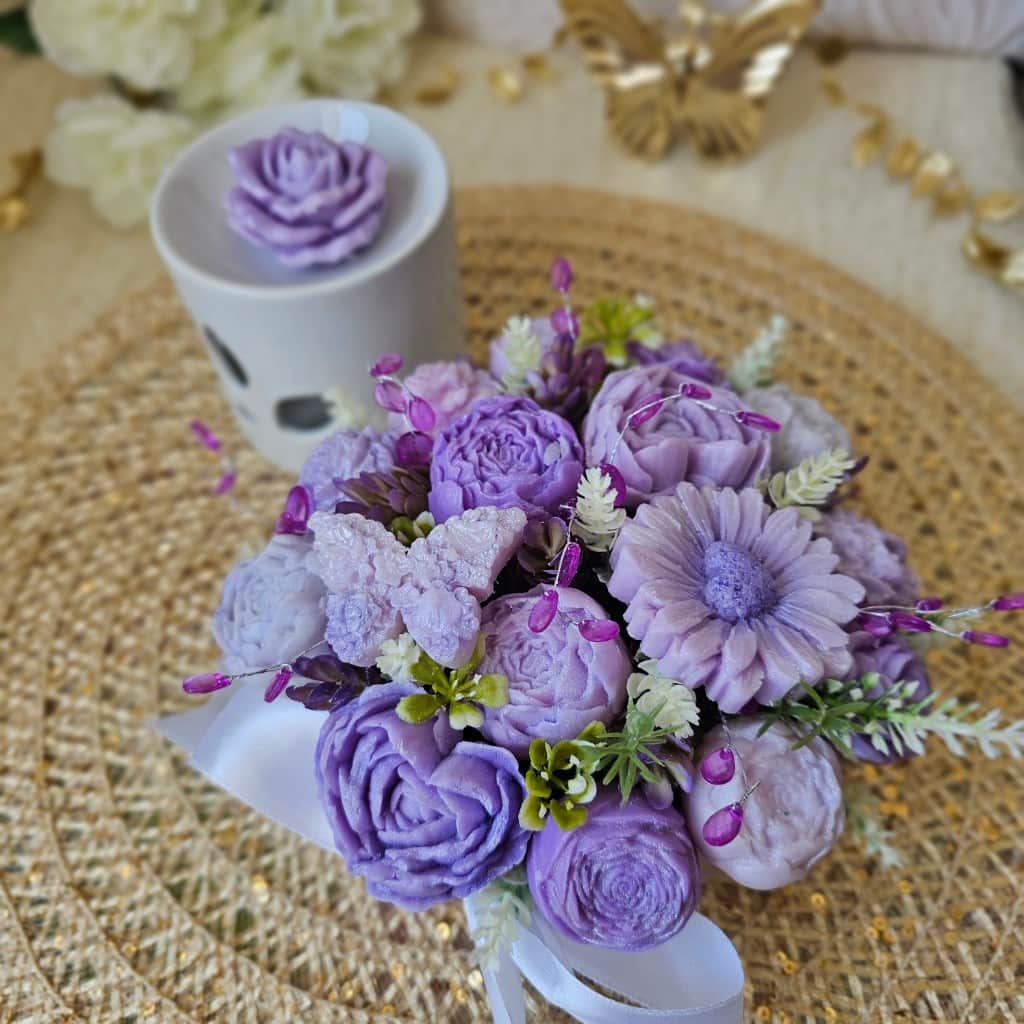 Aromātiskā sojas vaska ziedu kompozīcija 