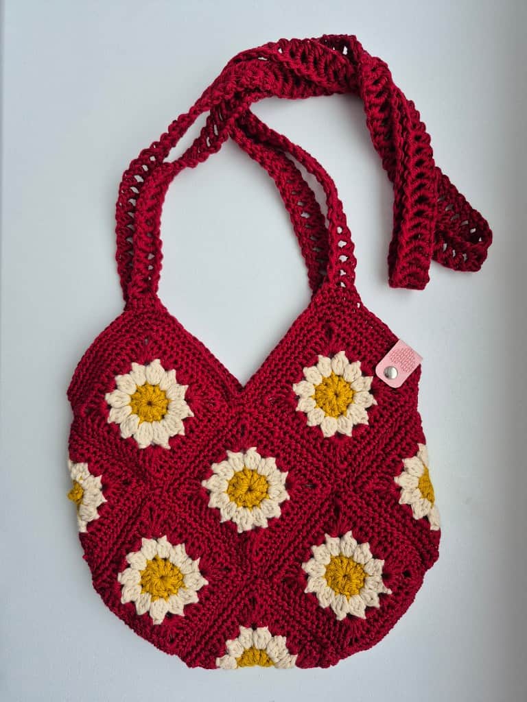 Tamborēta Daisy somiņa