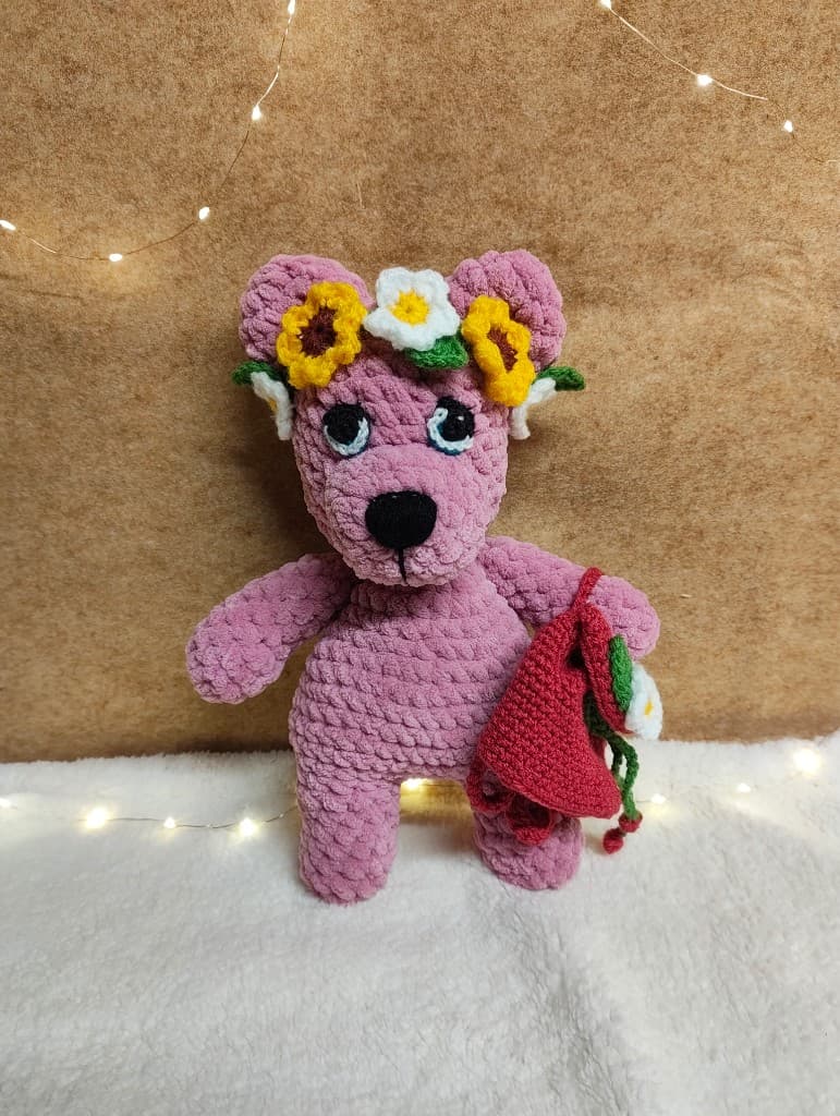 Rotaļu lācītis - Mendija. 🩷