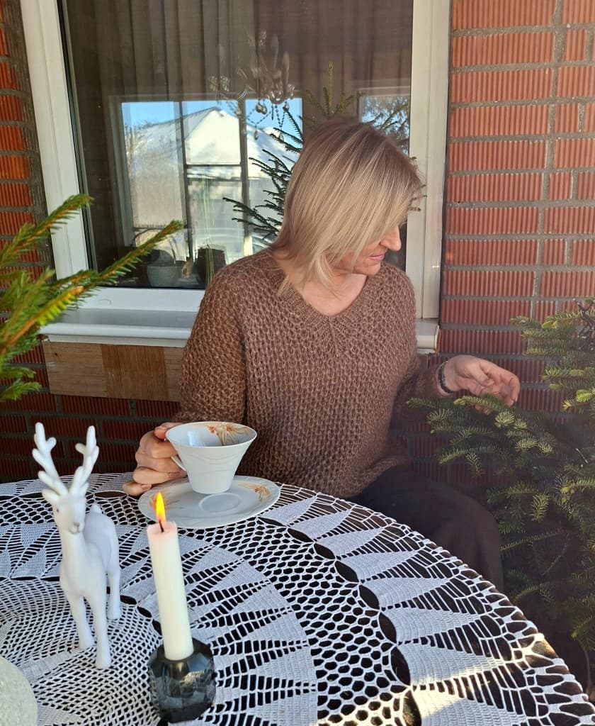 Alpakas vilnas džemperis Cappuccino