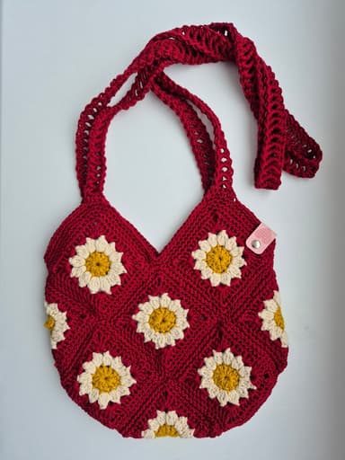 Tamborēta Daisy somiņa